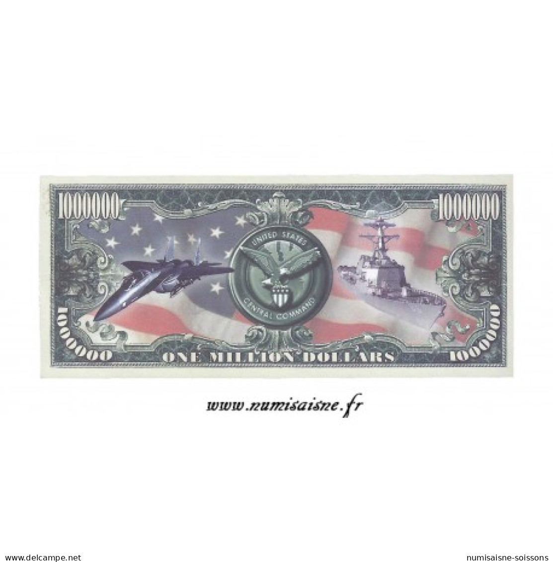 ÉTATS UNIS - 1.000.000 DOLLARS 2003 - CENTCOM - BILLET FANTAISIE - Unclassified