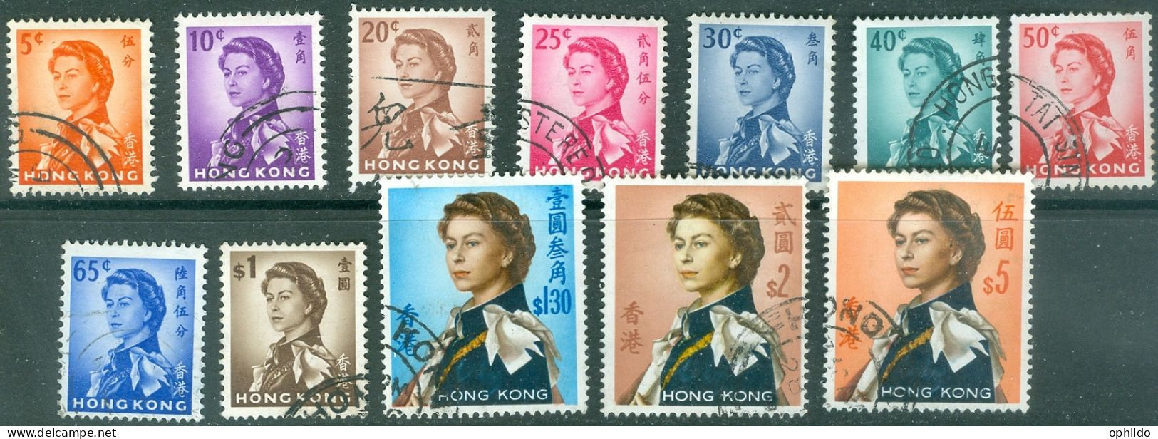 Hong Kong    Yvert 194/206  Sauf 196  Ob  TB - Used Stamps