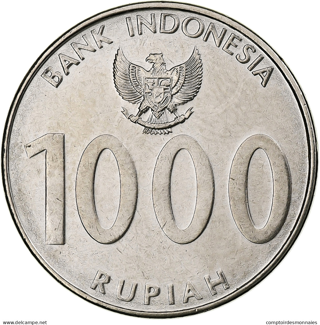 Indonésie, 1000 Rupiah, 2010, Nickel Plaqué Acier, SPL, KM:70 - Indonésie