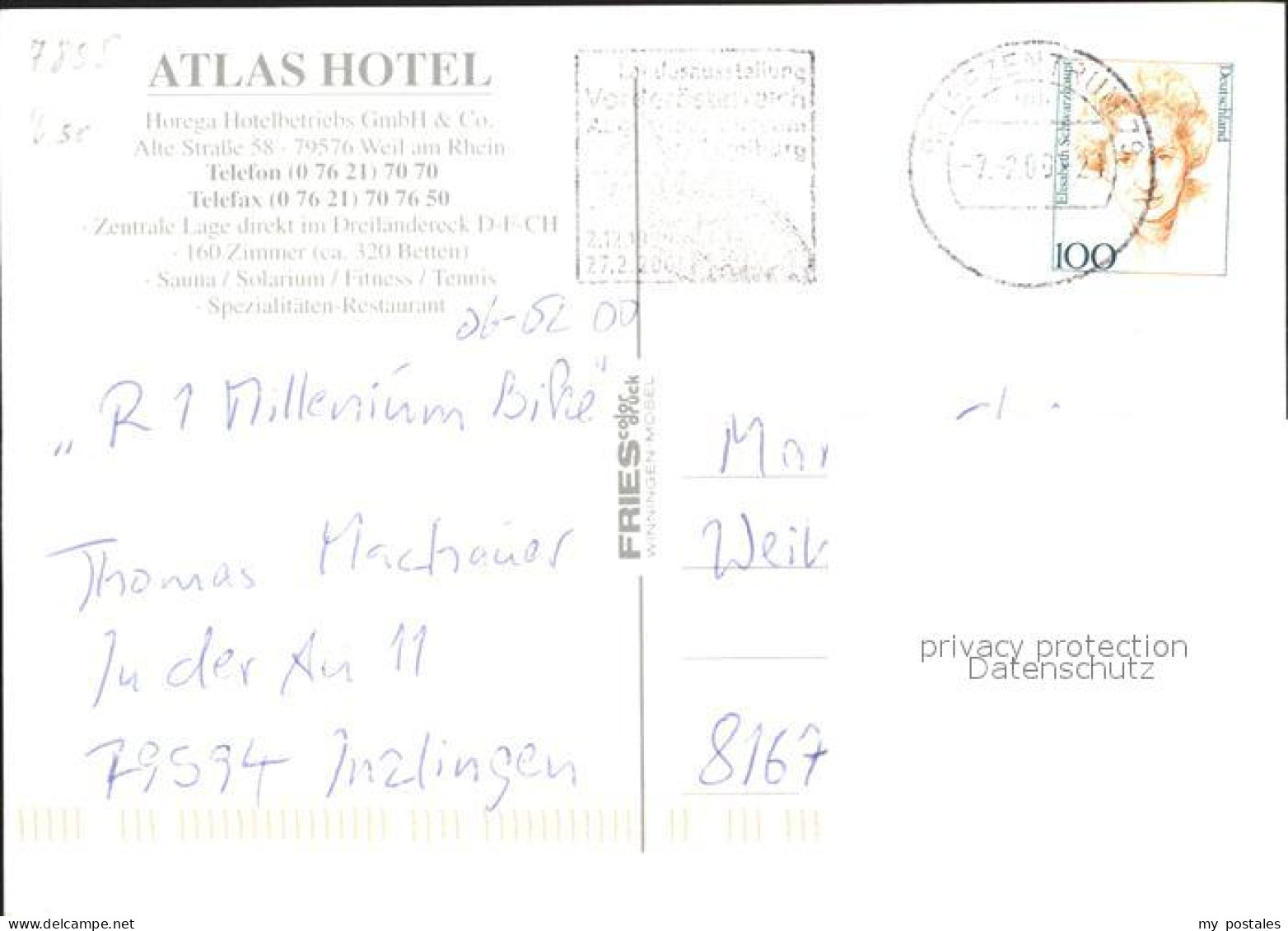 71820507 Weil Am Rhein Atlas Hotel Weil Am Rhein - Weil Am Rhein