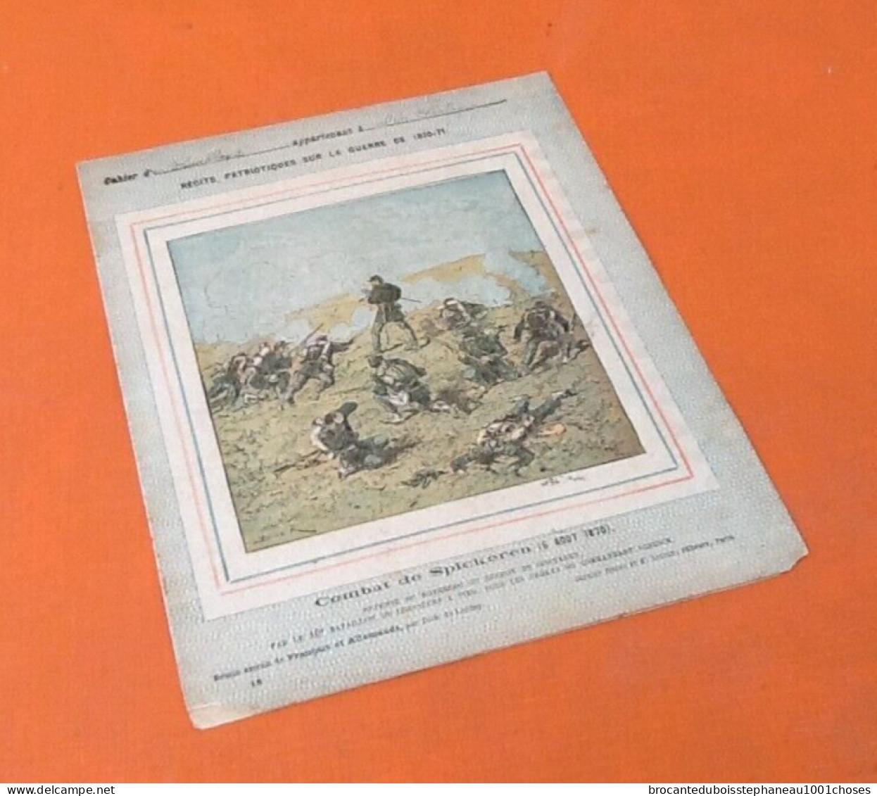 3 Protège-cahiers Anciens Les Héros De L' Armée Française, Récits Patriotiques Sur La Guerre De 1870-71 - Omslagen Van Boeken