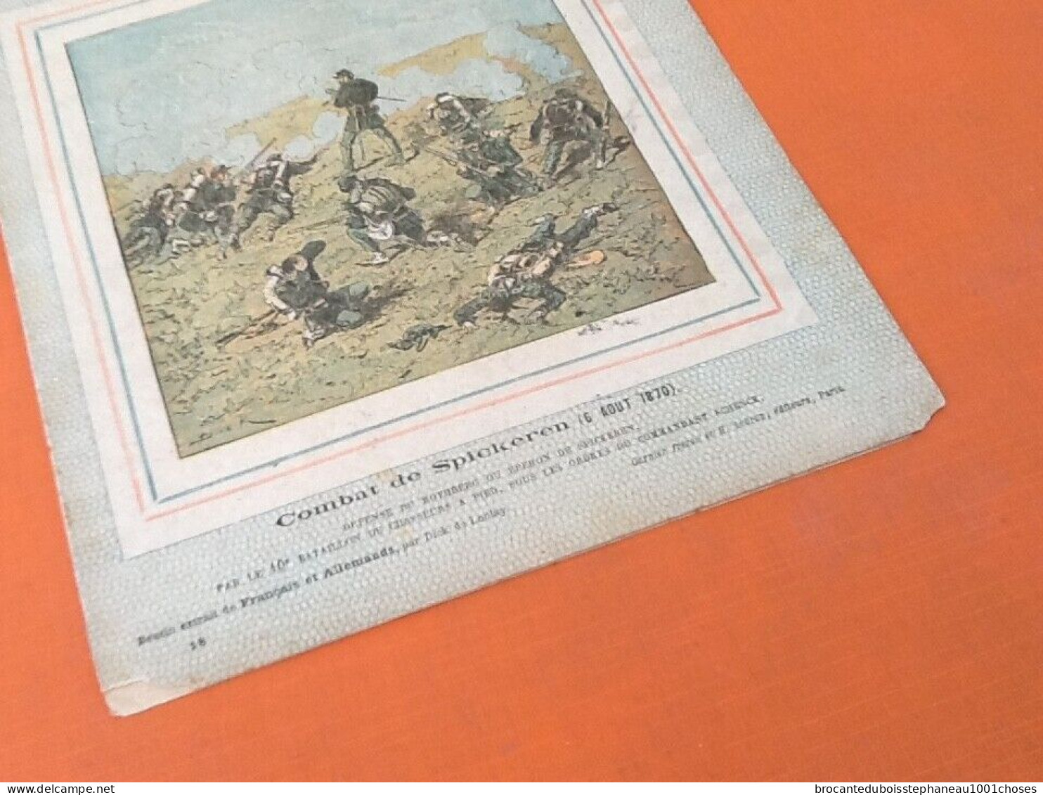 3 Protège-cahiers anciens Les héros de l' Armée Française, Récits patriotiques sur la Guerre de 1870-71