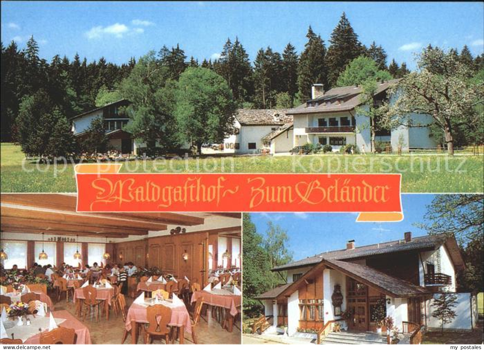 71811423 Eichstaett Oberbayern Waldgasthof Speisesaal  Blumenberg - Eichstaett