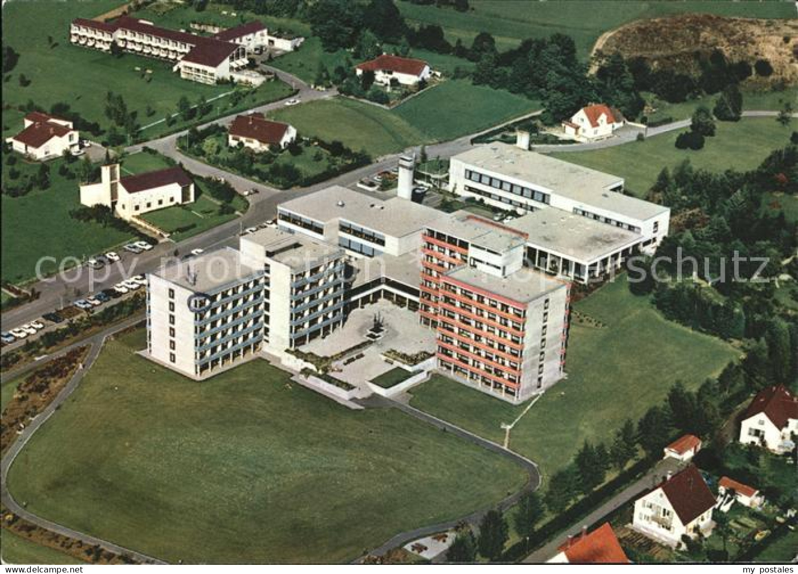 71810955 Bad Wurzach Fliegeraufnahme Rheumasanatorium Bad Wurzach - Bad Wurzach