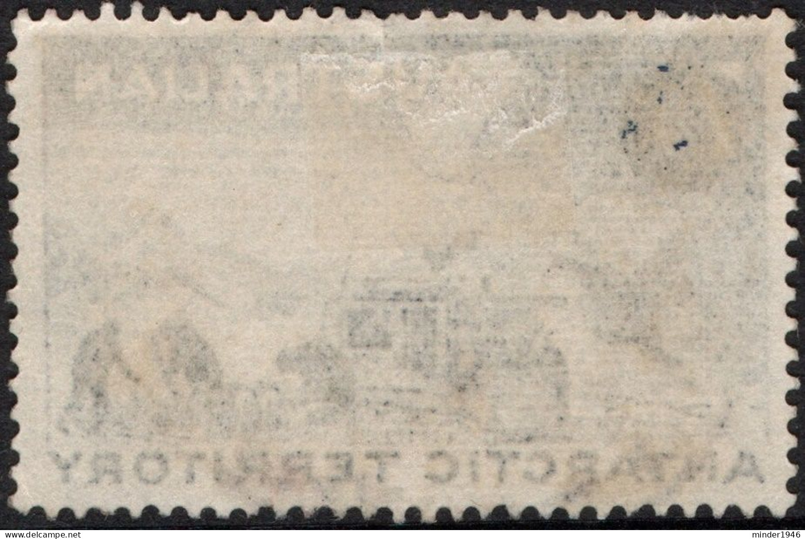 AUSTRALIAN ANTARCTIC TERRITORY (AAT) 1959 QEII 7d On 8d Black & Indigo, Weasle & Team SG3 Used - Used Stamps
