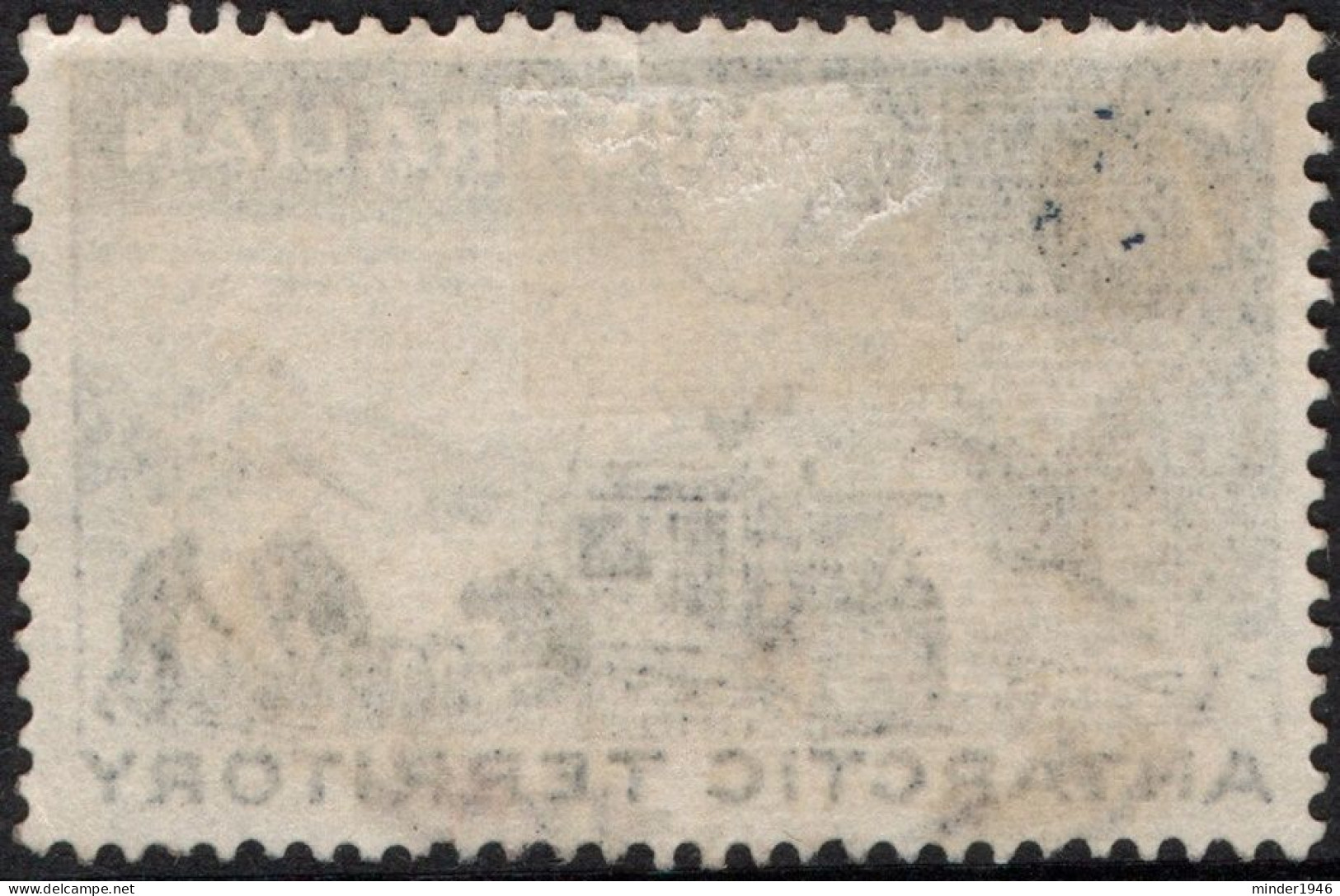 AUSTRALIAN ANTARCTIC TERRITORY (AAT) 1959 QEII 7d On 8d Black & Indigo, Weasle & Team SG3 Used - Oblitérés