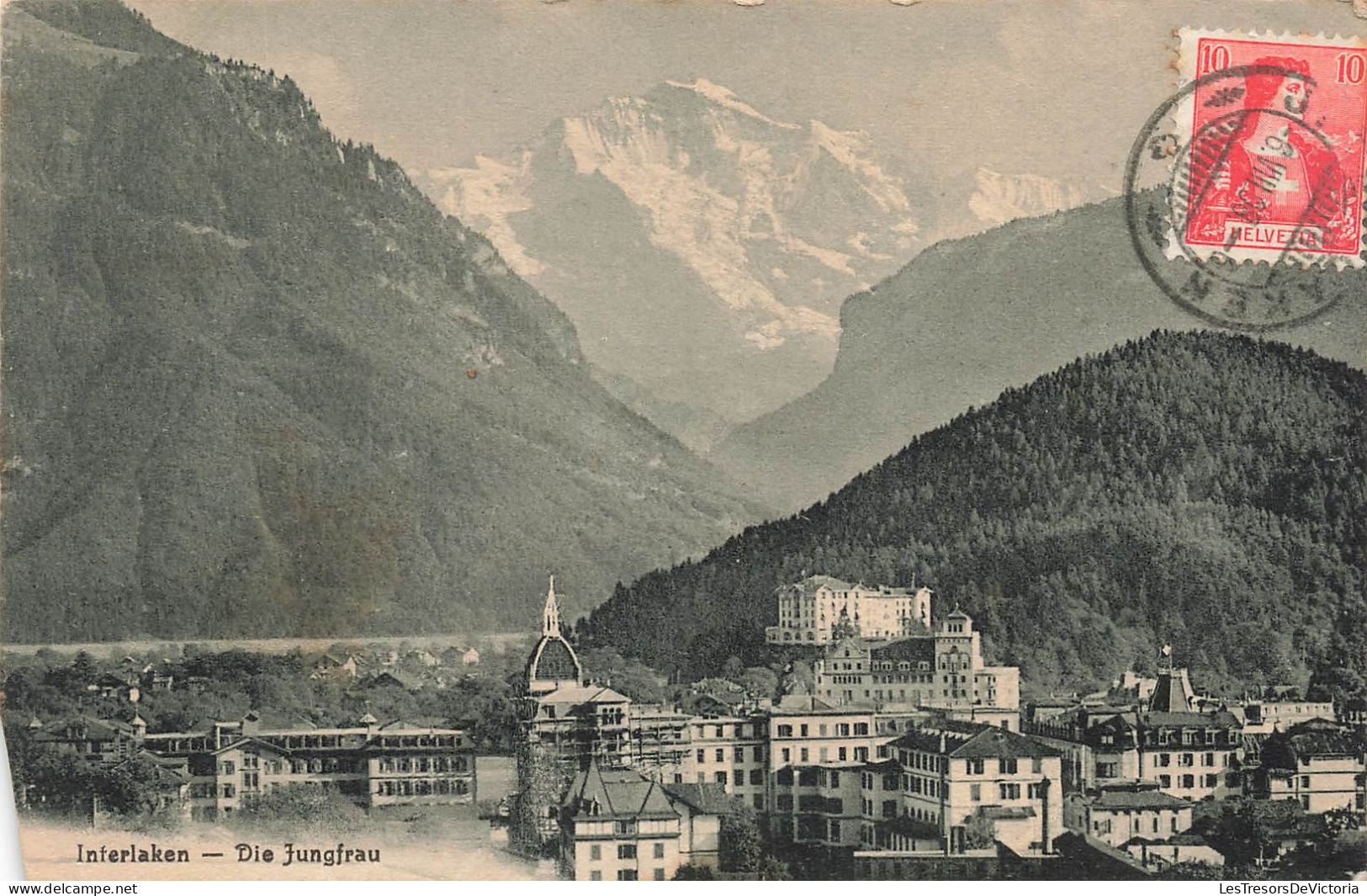 SUISSE - Interlaken - Die Jungfrau - Carte Postale Ancienne - Interlaken