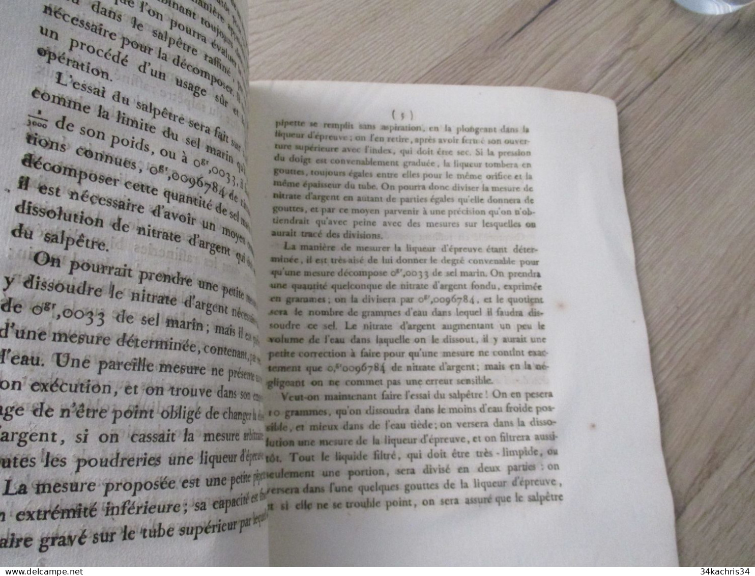 Instruction Sur La Manière Le Degré De Pureté Du Salpêtre Raffiné 1818 Ruty - Historical Documents