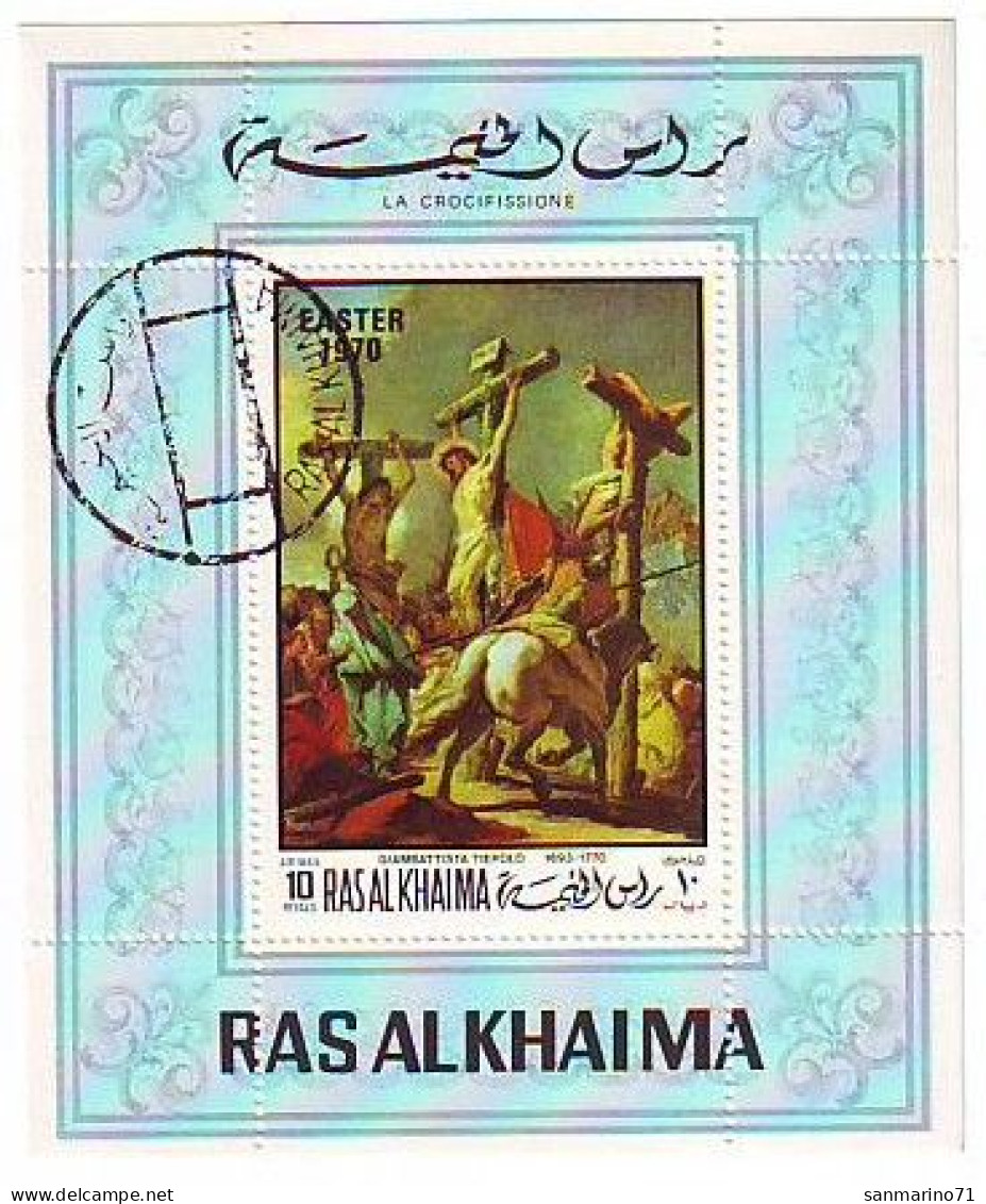 RAS AL KHAIMA Block 80,used - Ostern