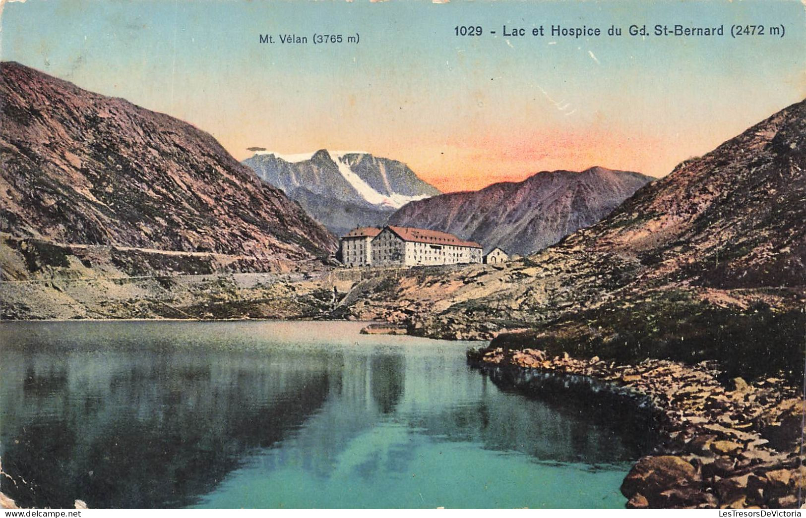 SUISSE - Lac Et Hospice Du Grand Saint Bernard - Carte Postale Ancienne - Bourg-Saint-Pierre 