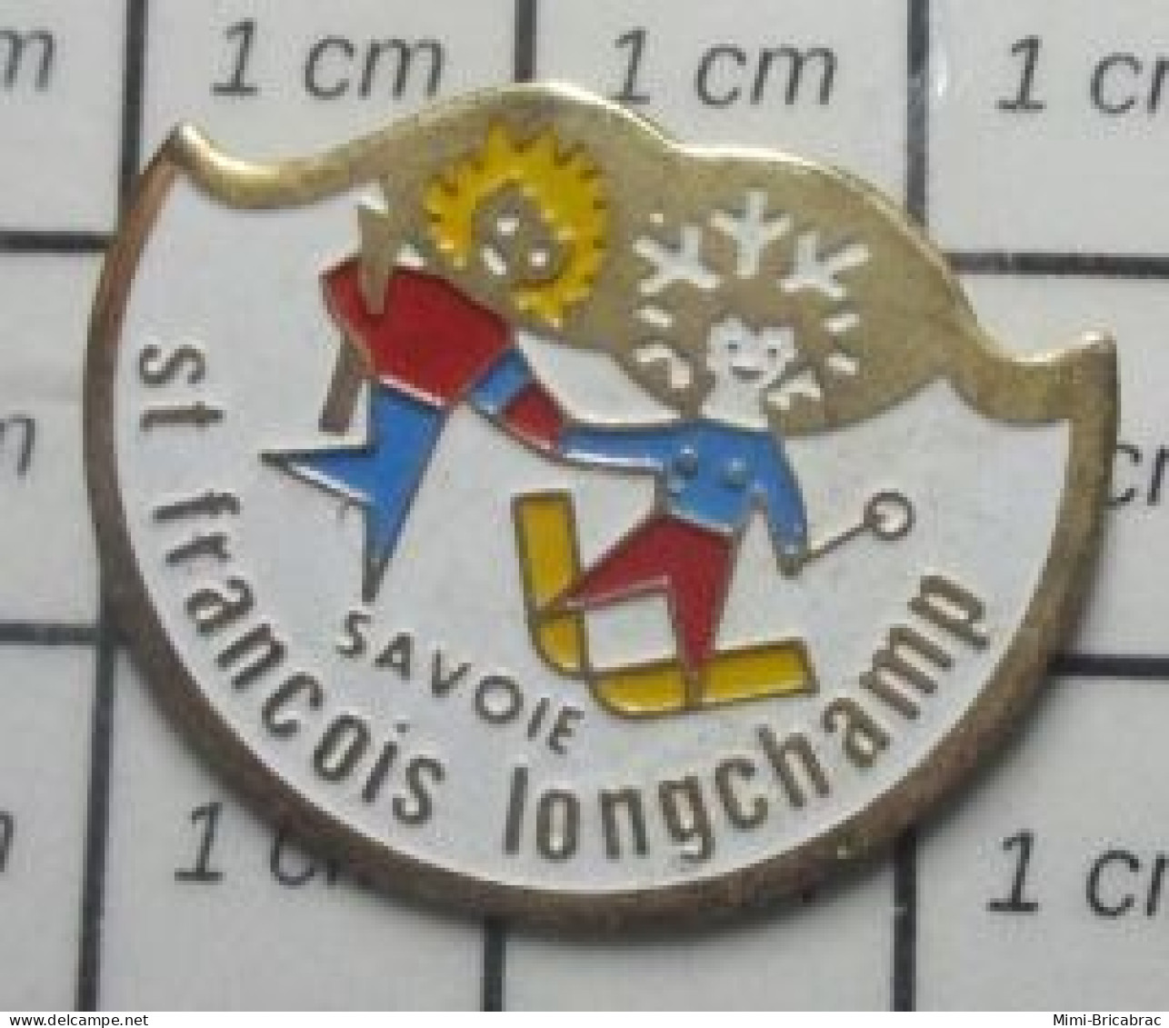 615E Pin's Pins / Beau Et Rare / VILLES / SKI NEIGE MONTAGNE SAVOIE ST FRANCOIS LONGCHAMP - Volkswagen