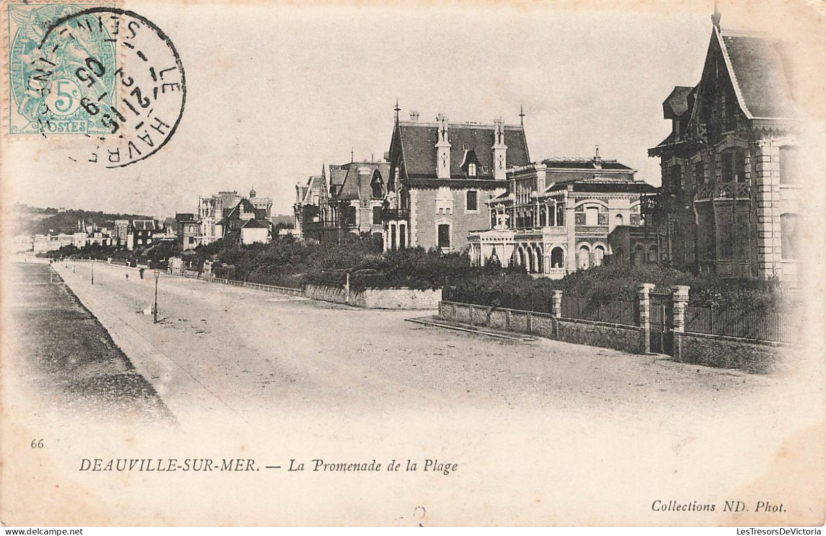 FRANCE - Deauville Sur Mer - Vue Sur La Promenade De La Plage - Carte Postale Ancienne - Deauville