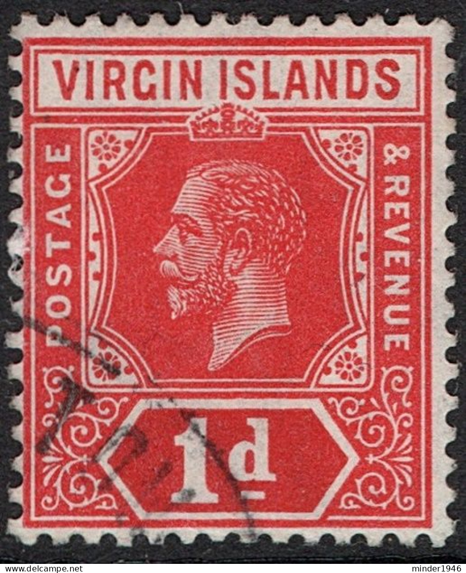 BRITISH VIRGIN ISLANDS 1917b KGVI 1d Scarlet SG70b Used - British Virgin Islands