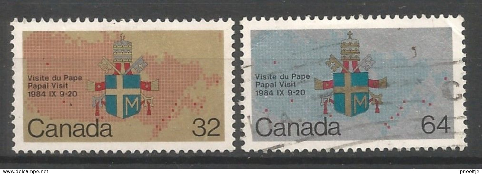 Canada 1984 Pope's Visit Y.T. 889/890 (0) - Used Stamps