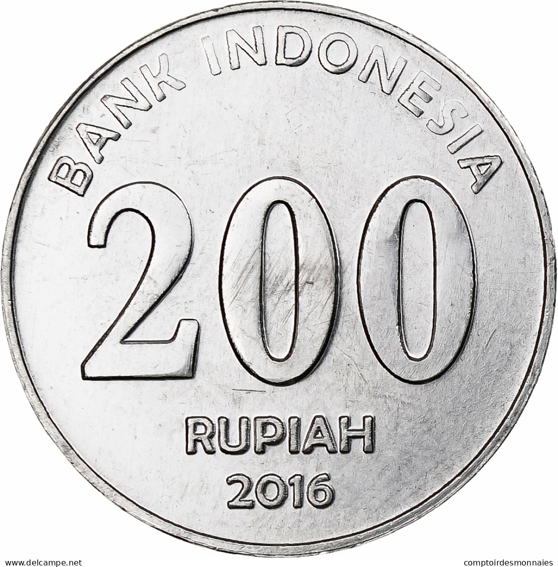 Indonésie, 200 Rupiah, 2016, Aluminium, SPL - Indonesië