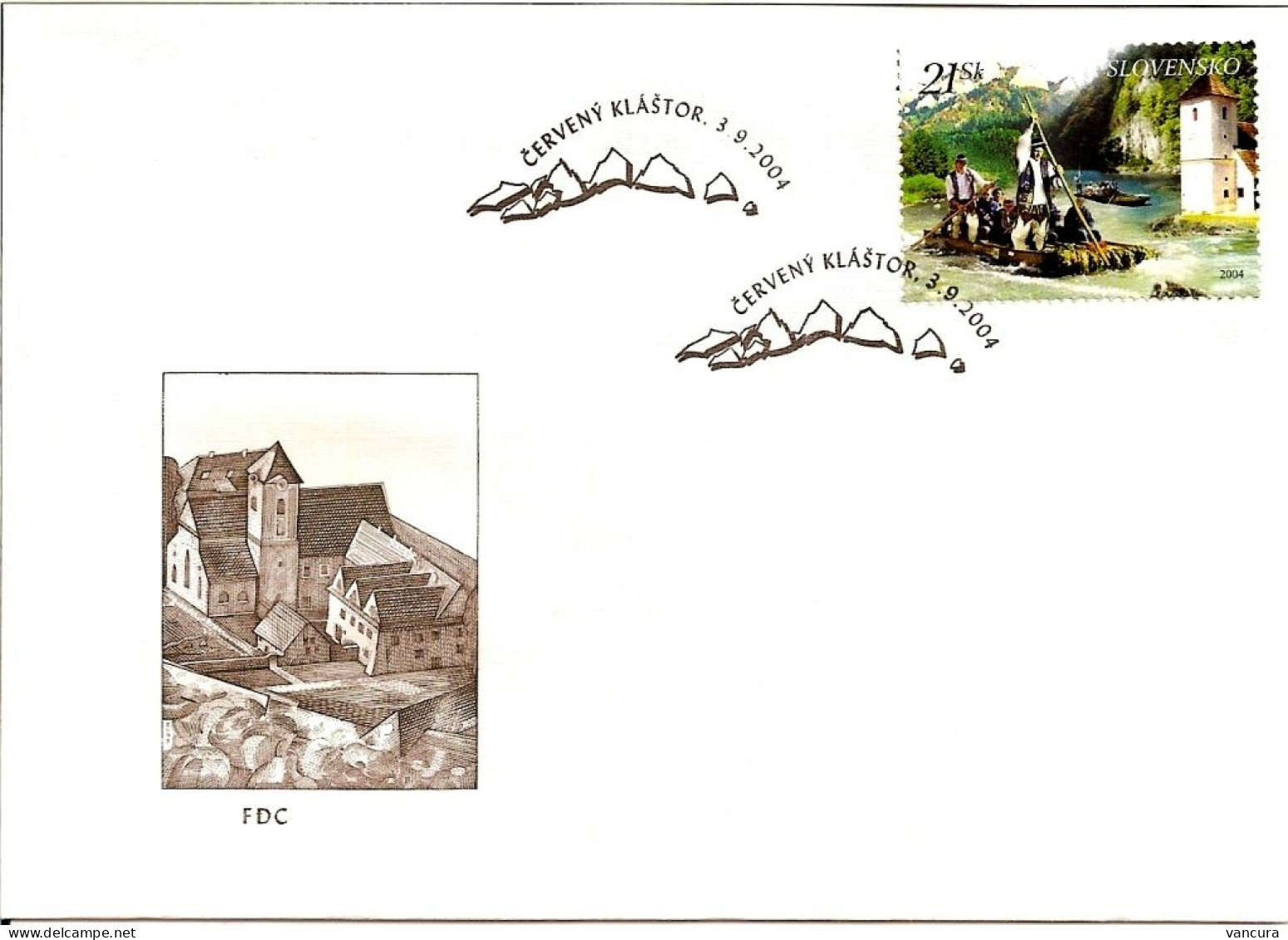 FDC 333 Slovakia  Raftmen On The Dunajec River Joint Issue With Poland 2004 - FDC