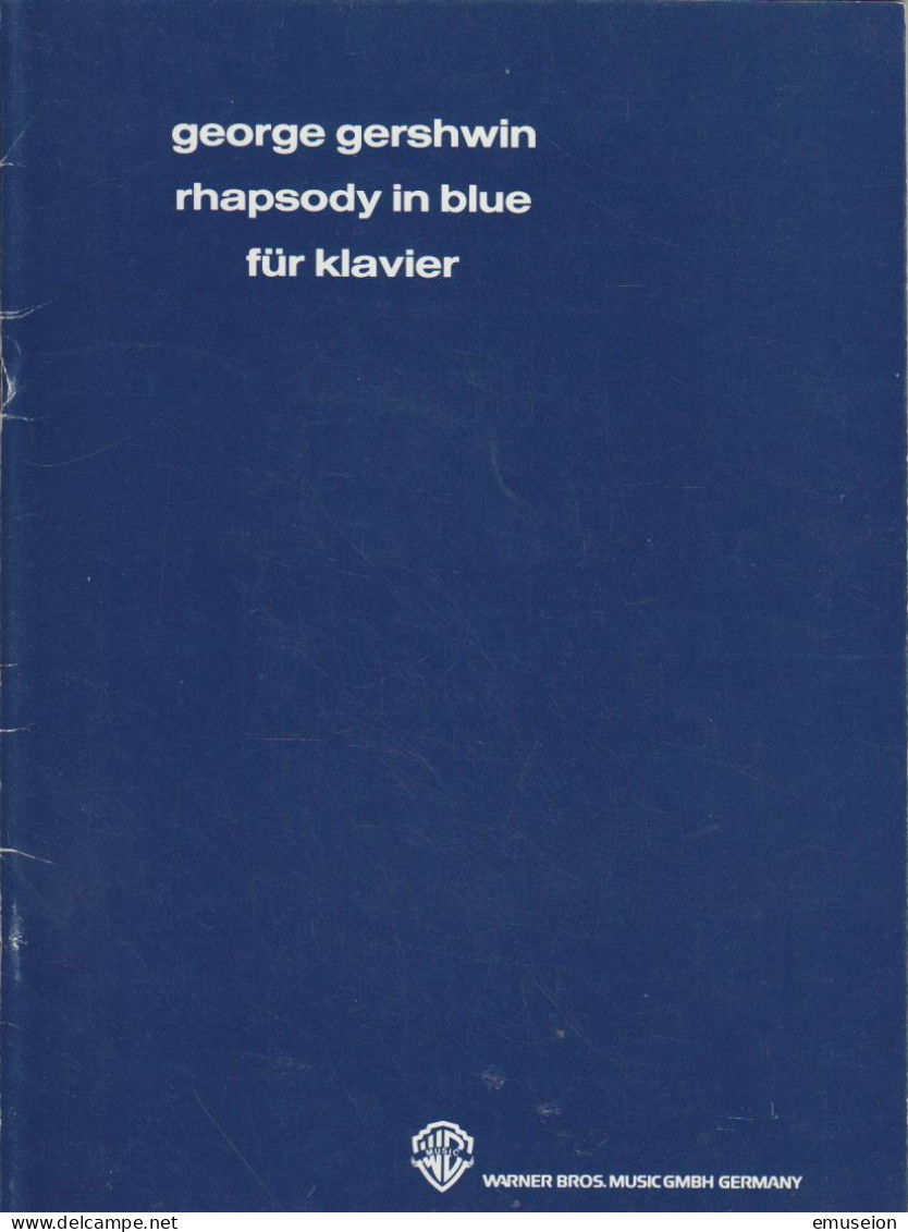 Rhapsody In Blue - Für Klavier. - Livres Anciens