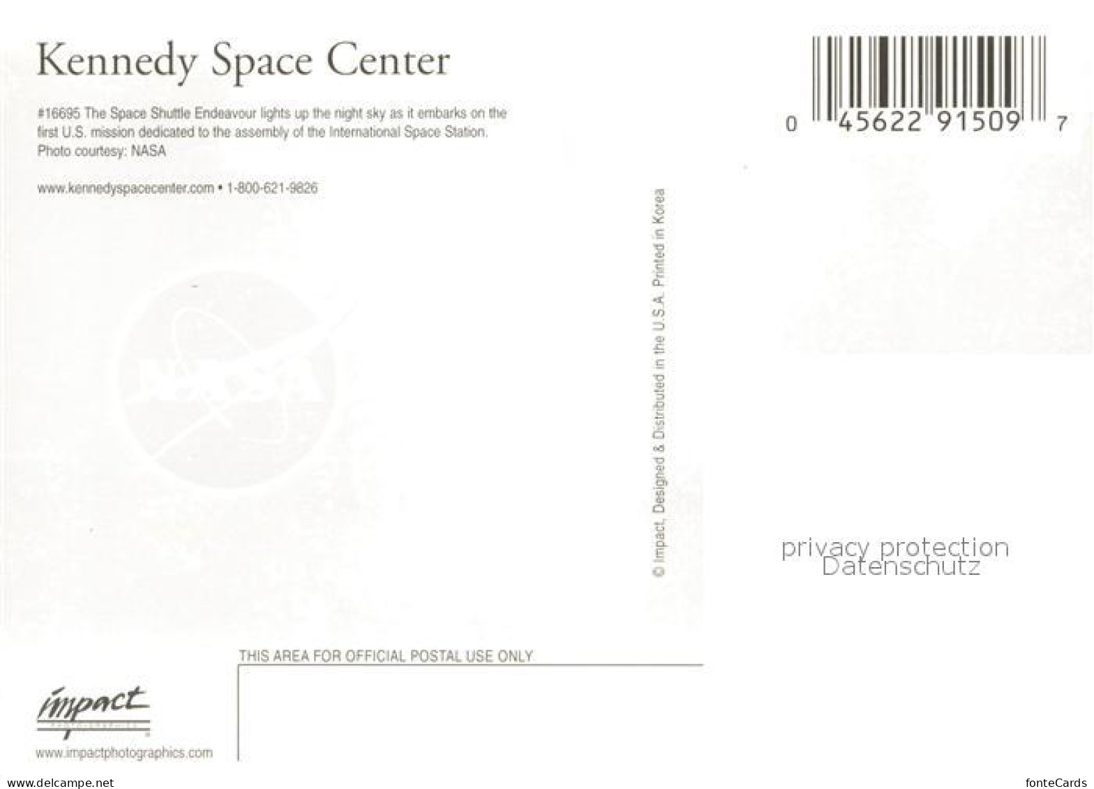 73622689 Raumfahrt Space Spatial Kennedy Space Center Space Shuttle Endeavour   - Espace