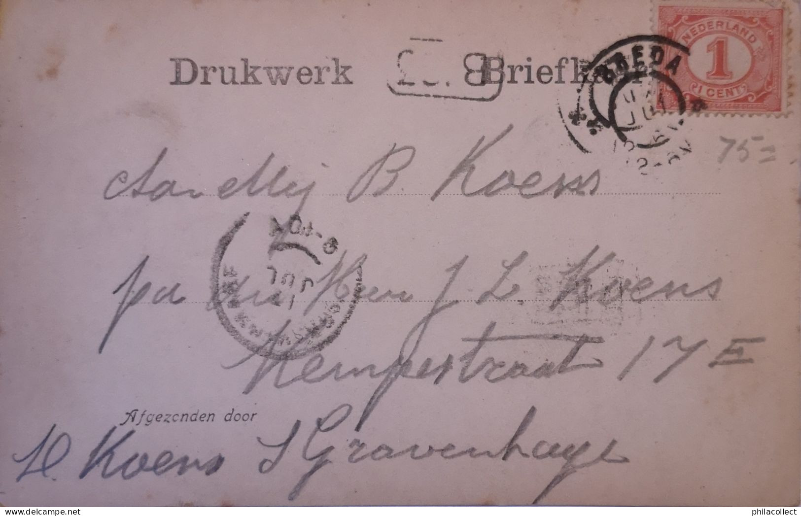 Breda // Haven En Postkantoor 1906 Topkaart  Uitg. JH Van Gaalen - Breda