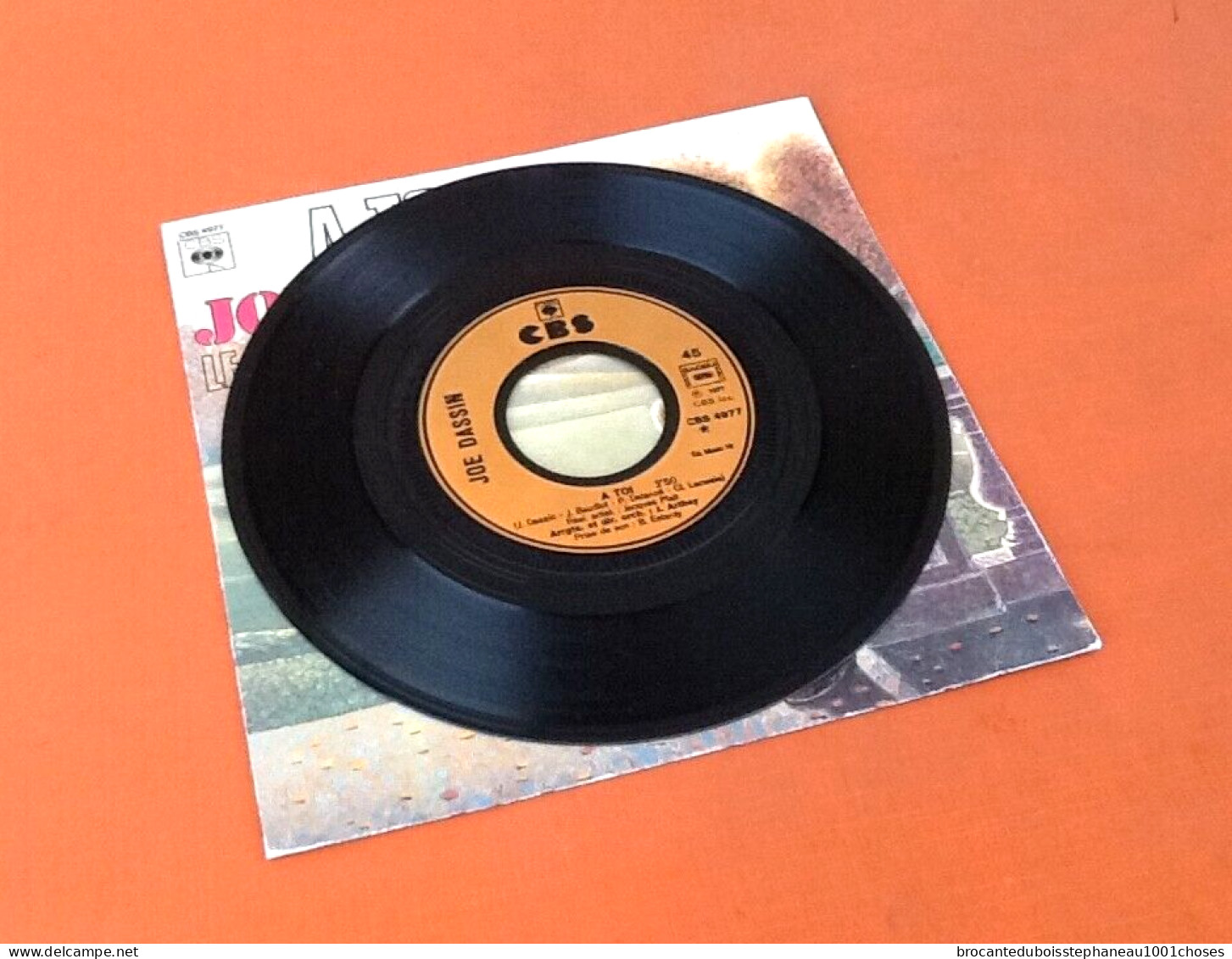 Vinyle 45 Tours  Joe Dassin  A Toi  (1977)  CBS 4977 - Disco & Pop