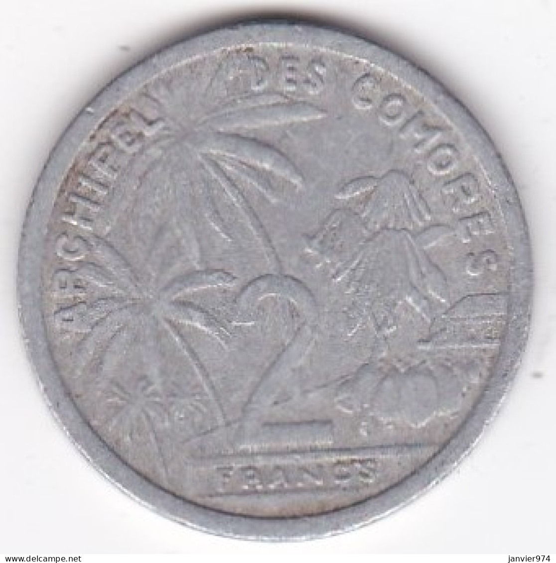 Archipel Des Comores , Republique Française 2 Francs 1964, En Aluminium , LEC# 35 - Comoras