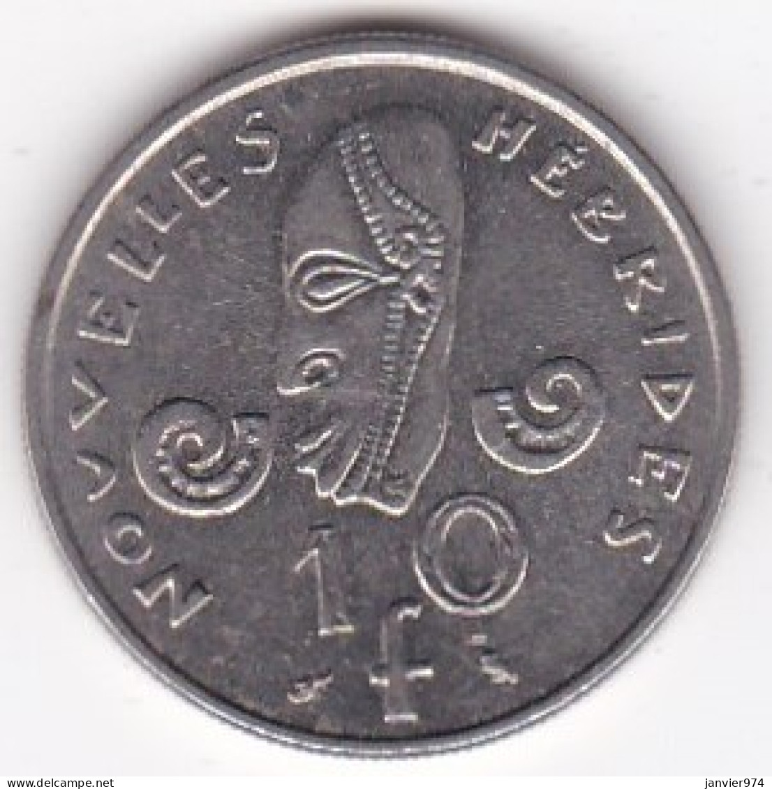 Nouvelles - Hébrides 10 Francs 1973 En Nickel, Lec# 31 - Nouvelles-Hébrides