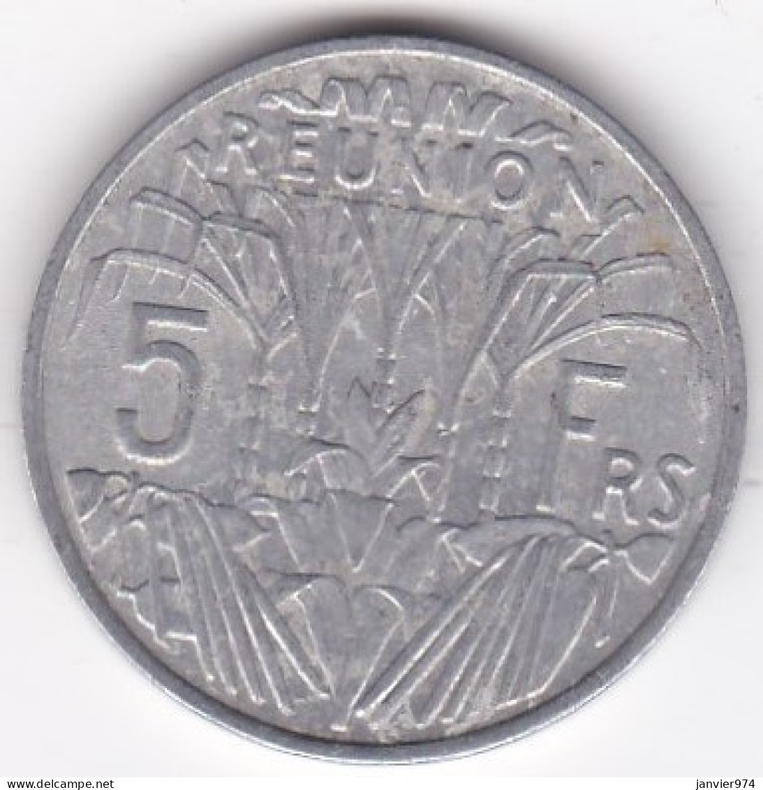 Ile De La Réunion 5 Francs 1970 , En Aluminium, Lec# 72 - Reunion