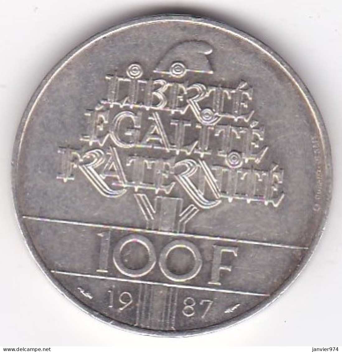 100 Francs LA FAYETTE 1987 . En Argent - 100 Francs