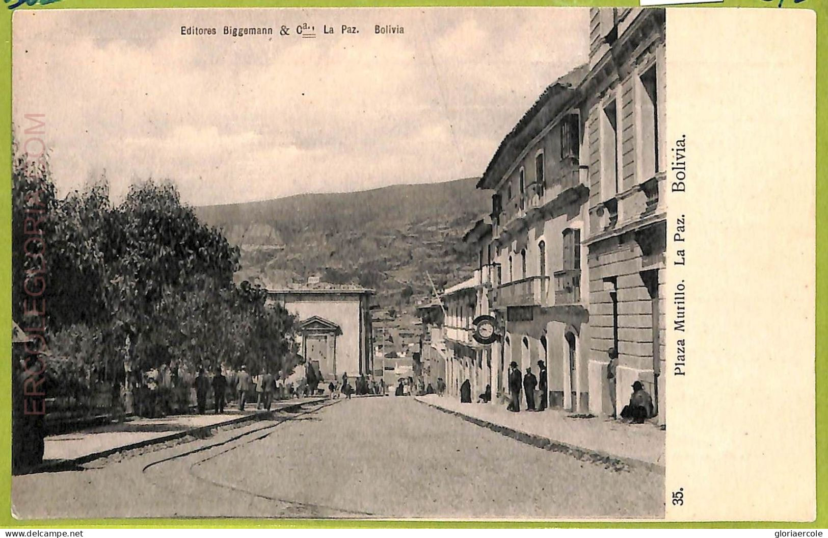 Af1322 - BOLIVIA - Vintage Postcard -  La Paz - Plaza Murillo - Bolivie