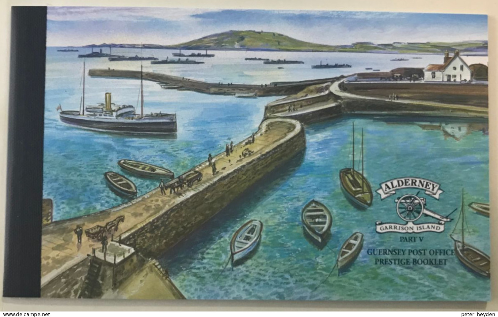 Alderney 2001 History Of Alderney Part 5 ~ MNH Prestige Booklet ~ Ships, Torpedo Boat, Trains - Alderney