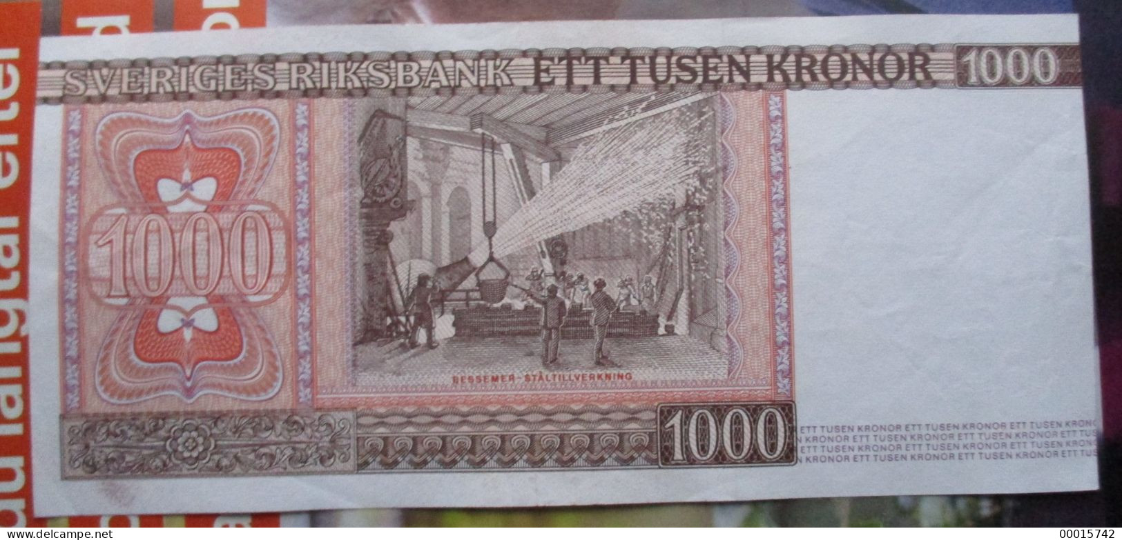 SWEDEN 1000 KR 1988 VERY FINE (P442) - Suède