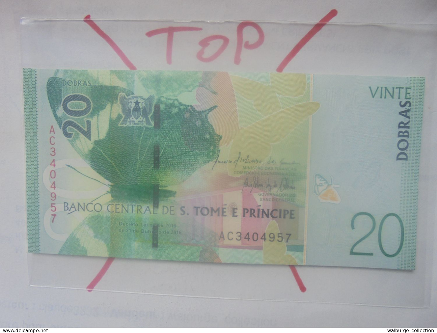 SAO TOME-PRINCIPE 20 DOBRAS 2016 Neuf (B.32) - Sao Tomé Et Principe