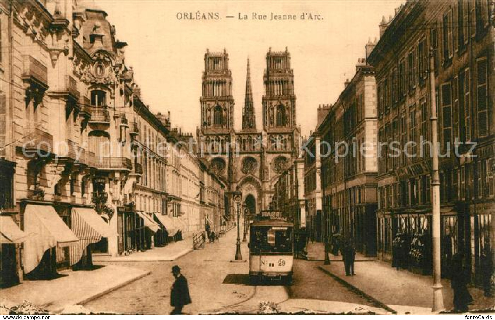 73579296 Strassenbahn Orleans Rue Jeanne D Arc - Tramways