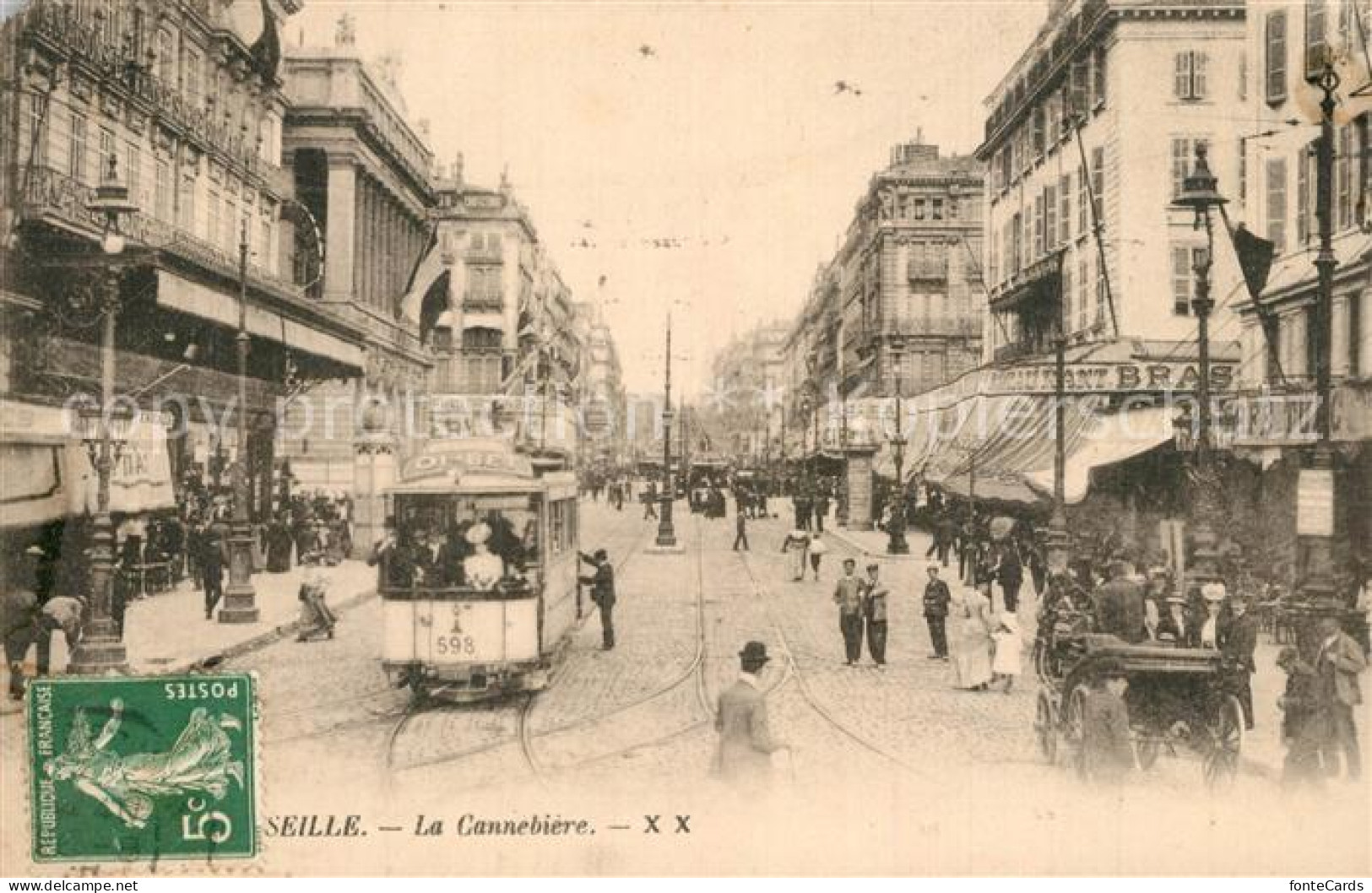 73579283 Strassenbahn Marseille La Cannebiere   - Tramways