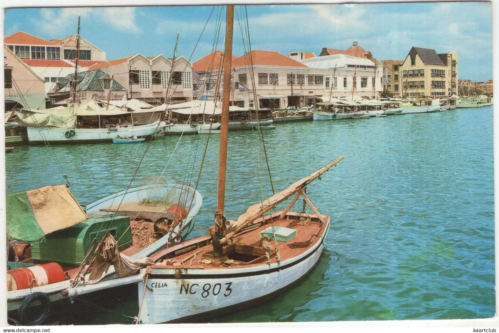 Waterfront Showing Barks And Schooners Bringing Fruits And Vegetables From The Venezuelan Mainland - Curacao - Curaçao