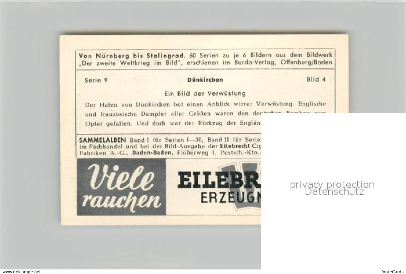 73579194 Militaria Deutschland WK2 Von N?rnberg Bis Stalingrad D?nkirchen Verw?s - Guerre 1939-45