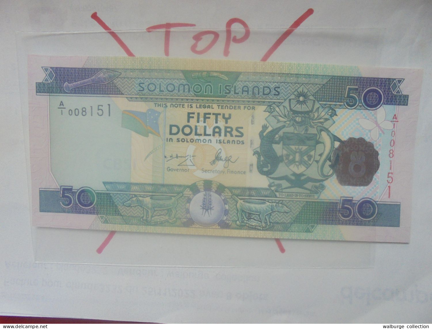 SOLOMON 50$ 2001 Neuf (B.32) - Solomon Islands