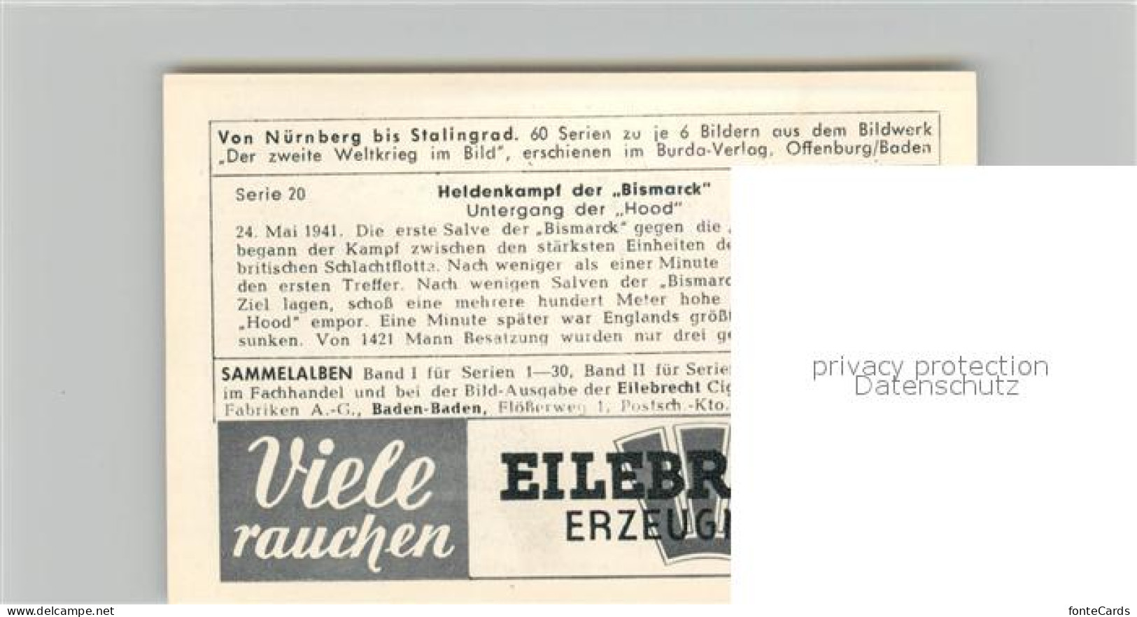 73578883 Militaria Deutschland WK2 Von N?rnberg Bis Stalingrad Heidenkampf Der B - Guerre 1939-45