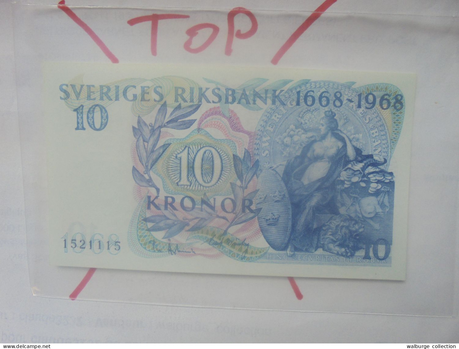 SUEDE 10 KRONOR 1968 Neuf (B.32) - Suecia