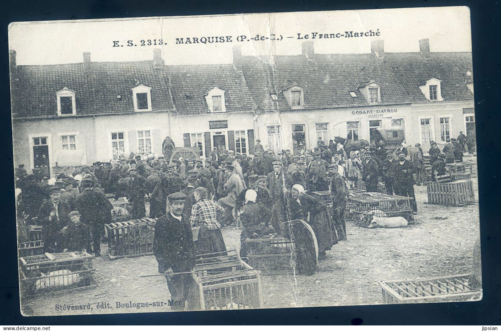 Cpa Du 62  Marquise -- Le Franc Marché      STEP225 - Marquise