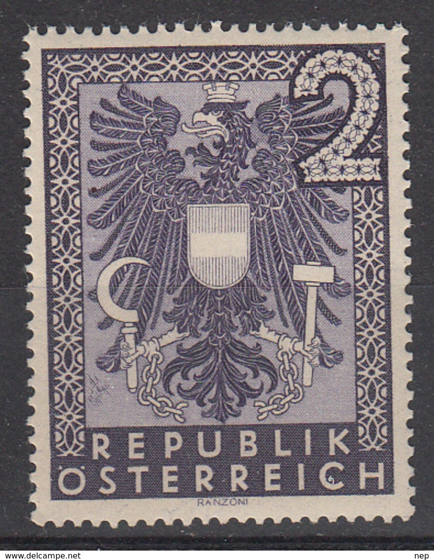 OOSTENRIJK - Michel (Spezialkat.) - 1945 - Nr 717 (734 I/35) (Spinneweb) - MNH** - Abarten & Kuriositäten