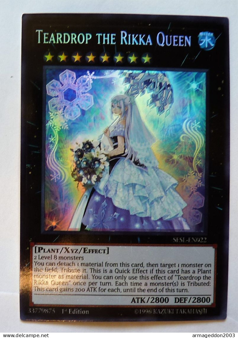 Carte Yugioh! US HOLO 1st Edt / 1996 SESL-EN022 Teardrop The Rikka Queen - Yu-Gi-Oh