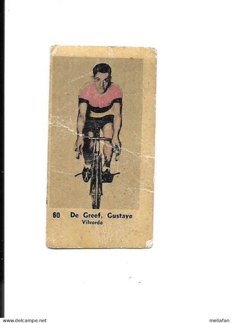 BV68 - CHROMOS BILINGUE F/NL - GUSTAVE DE GREEF - Cyclisme