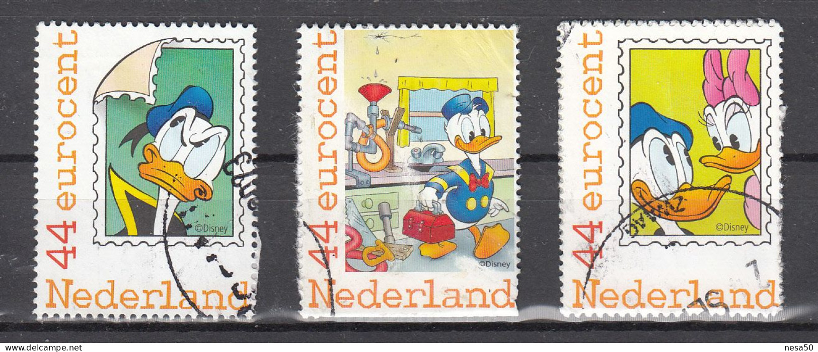 Nederland Persoonlijke :  Donald Duck 3 X, 0,44 Gestemepld - Usados