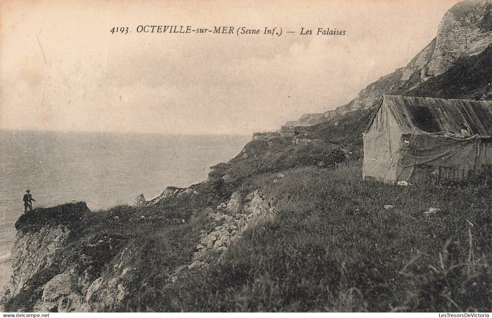 FRANCE - Octeville Sur Mer - Les Falaises - Vue Sur La Mer - Carte Postale Ancienne - Ohne Zuordnung