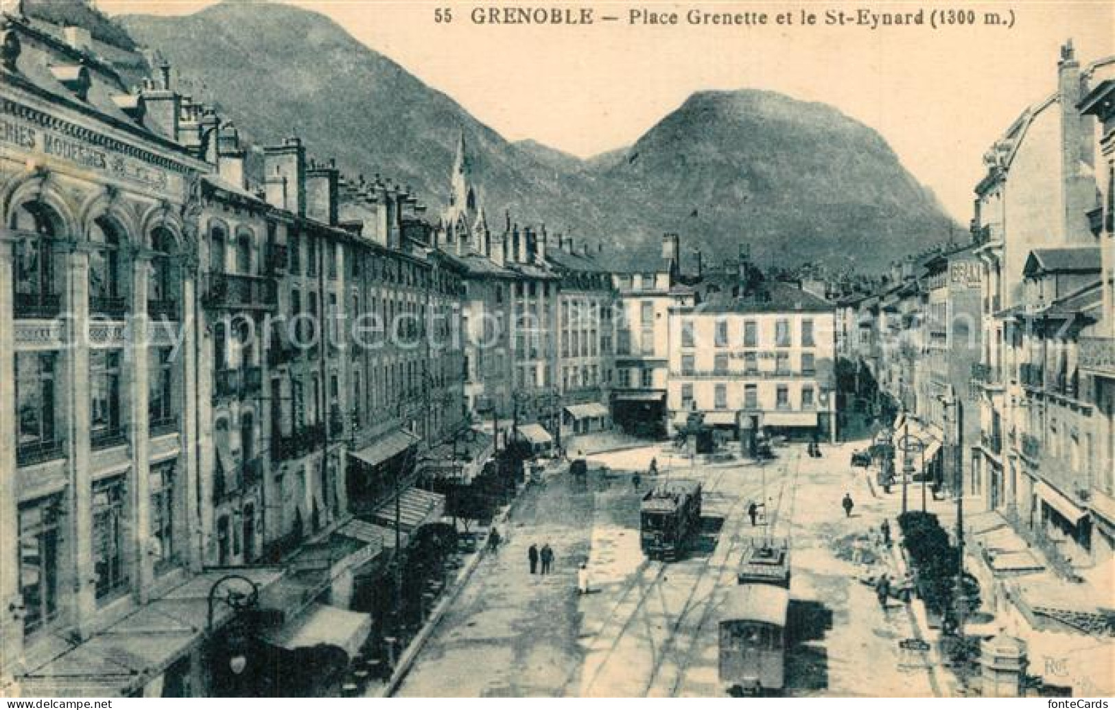 73563240 Strassenbahn Grenoble Place Grenette St-Eynard   - Tramways