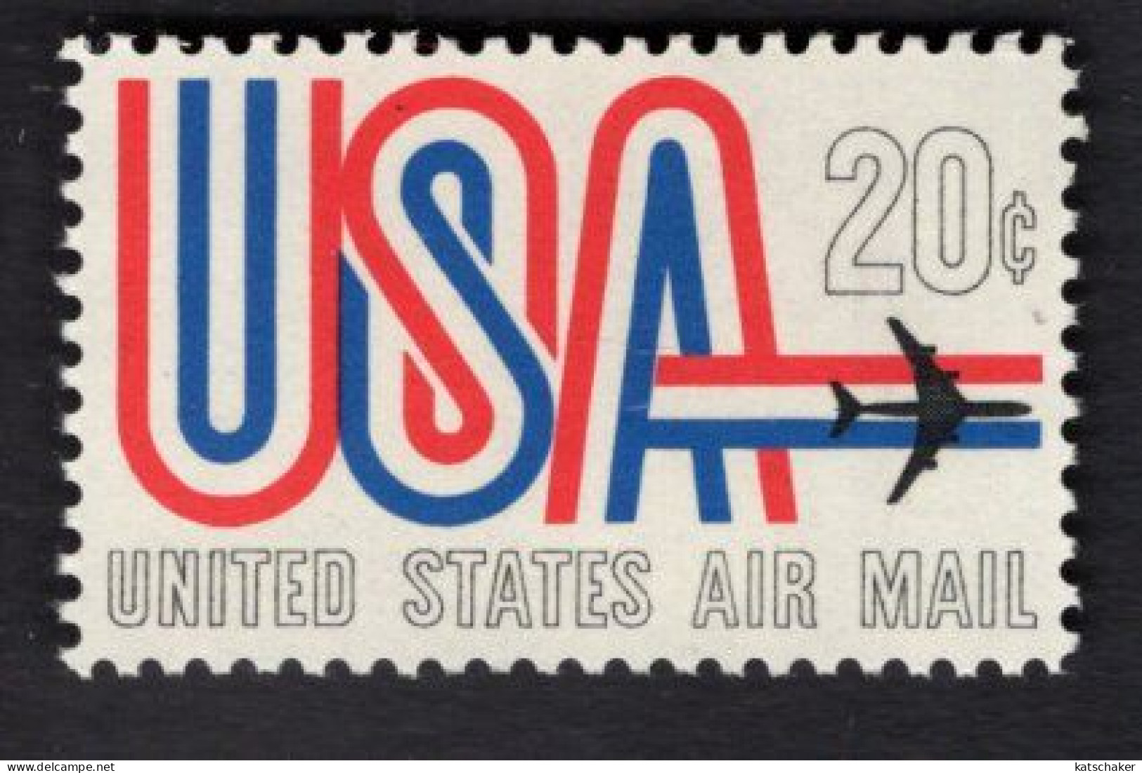 200218765 1968 SCOTT C75 (XX) POSTFRIS MINT NEVER HINGED  - USA AND JET - 3b. 1961-... Neufs