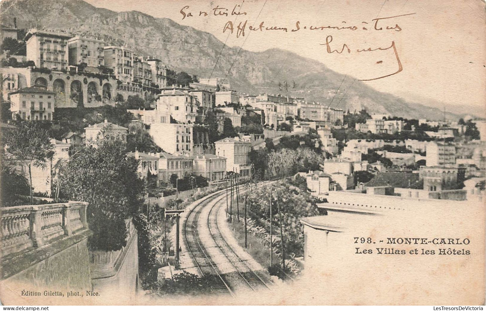 MONACO - Monte Carlo - Vue Sur Les Villas Et Les Hôtels - Carte Postale Ancienne - Monte-Carlo