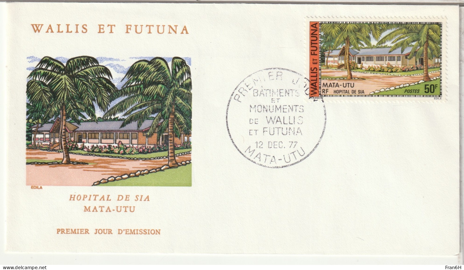 WALLIS ET FUTUNA  - FDC - 1977 - FDC