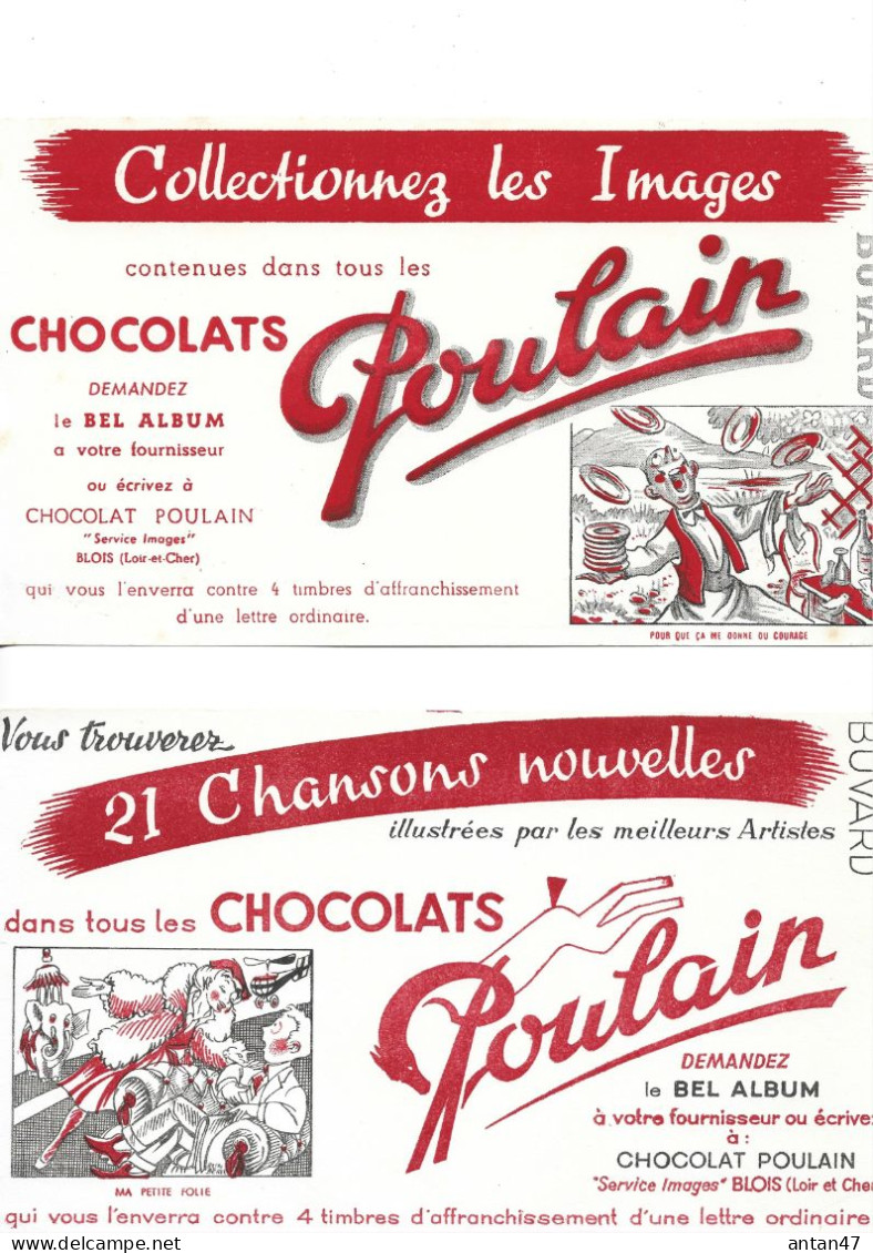 6 Buvards /  Chocolat POULAIN - Chocolat